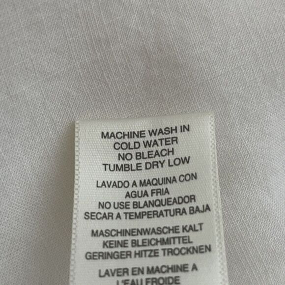 Cloth & Stone Anthropologie Sz XS Tiered Peplum Blouse Frayed 100% Tencel White - Picture 11 of 12